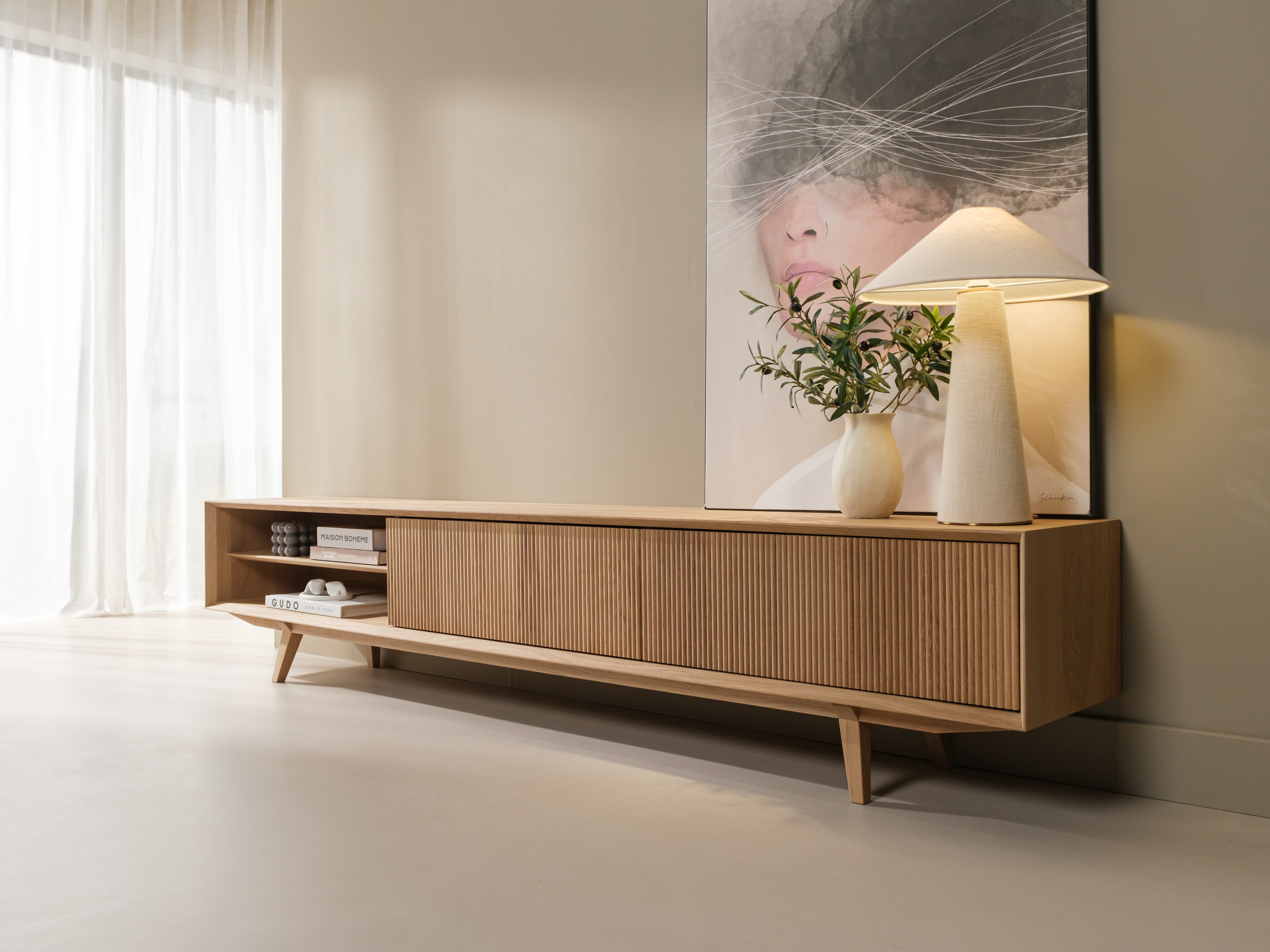 2840 TV Meubel Groove Houten Poot Gv 240x38x30  Dsc F4733 4x3 Max6mb
